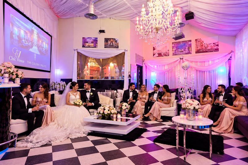 Wedding celebration in the VIP room