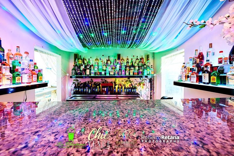 Illuminated luxury bar